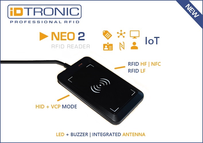 RFID Reader with HID + VCP for IoT Areas