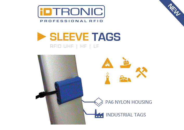 iDTRONIC‘s Industrial Tags: RFID Sleeve Tags