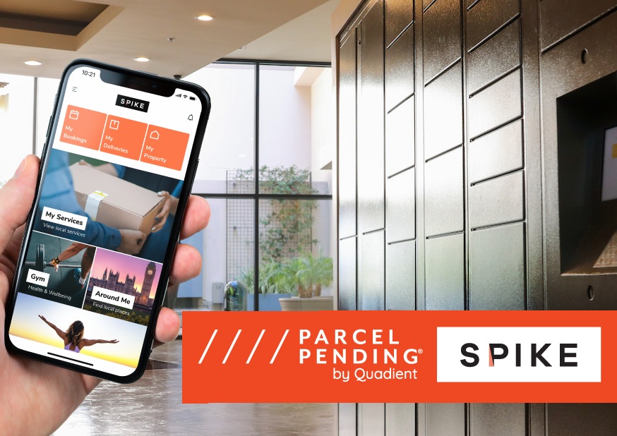 Parcel Pending by Quadient is integrated into Spike Living Portal to streamline deliveries with parcel lockers