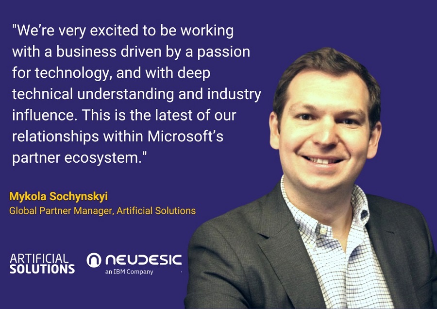 Artificial Solutions Announces Partnership with Neudesic