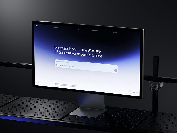 Landing Page Design for DeepSeek AI Company designed by Shakuro