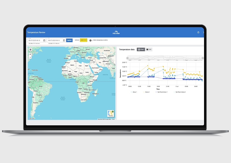 Microlise secures temperature compliance with GAH integration