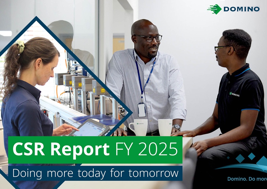 Domino Reports Significant Progress on Net-Zero Journey in 2025 CSR Report